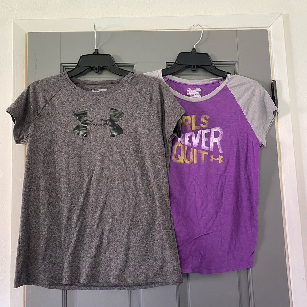 Two Under Armour Workout Tops